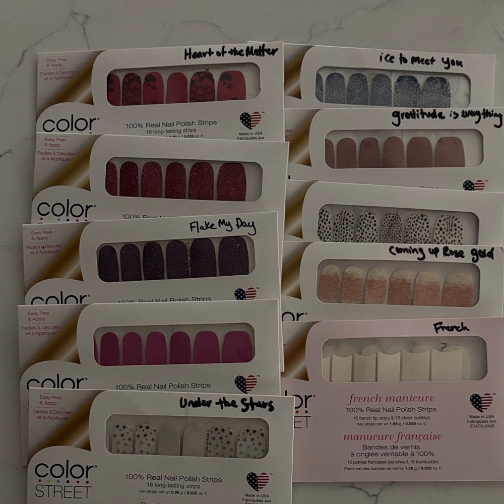 🌺 Color Street Nail Strips Collection- 10 unopened sets